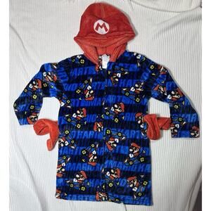 Nintendo Mario Kart Boys Size 8 Hooded Belted Bathrobe new no tags